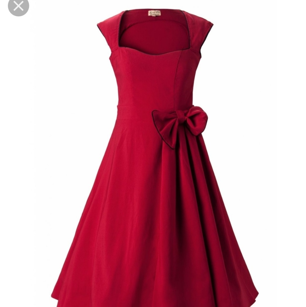 Red Lindy Bop Swing Dress